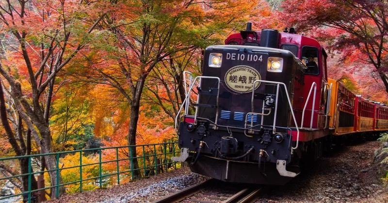 Kyoto Hozugawa River Boat & Sagano Romantic Train Tour