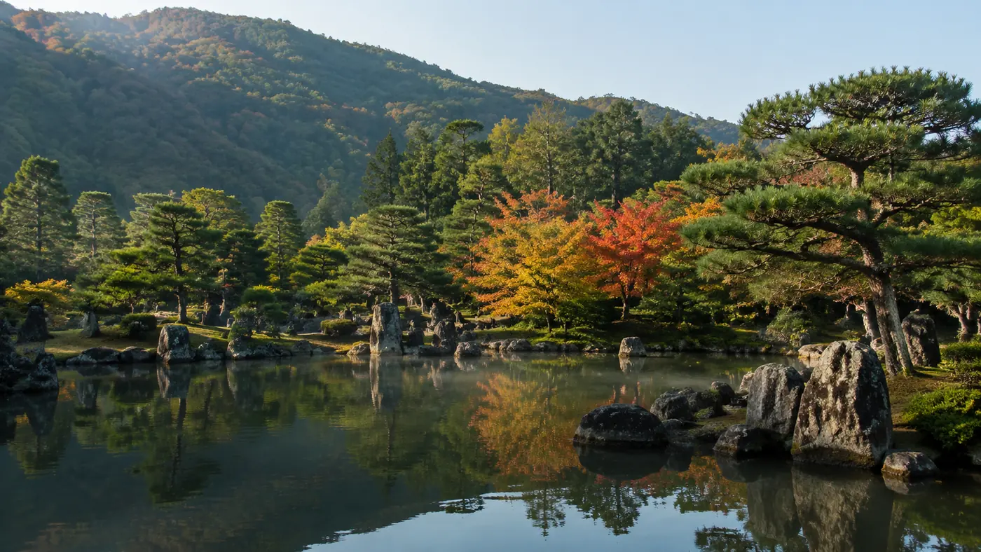 Tenryū-ji garden, the most common add-on to a grove tour